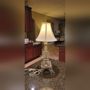 HANDMADE Metal Eiffel Tower Lamp 23"